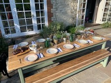Rustic Wooden Refectory Patio Table (with benches options)