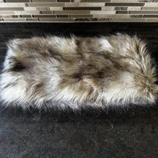 EXPRESS Womens Faux Fur Infinity Scarf Loop Lined Cowl Collar  EUC