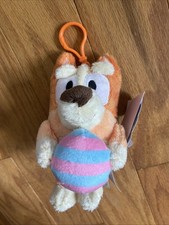 Bluey  Friends BINGO 2025 Easter Plush Keychain Clip On Egg Mini 6" NEW