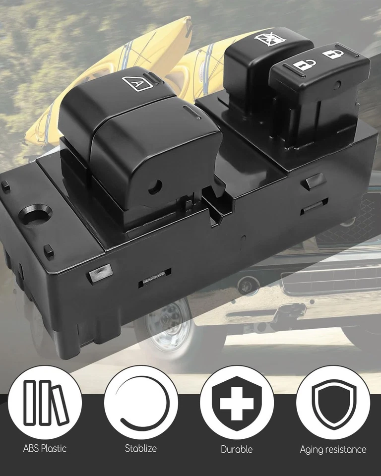 Главный выключатель стеклоподъемника подходит для Nissan NV1500 NV2500 NV3500 2013-2021, передний - Изображение 4 из 4