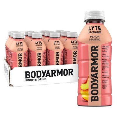 LYTE Low-Calorie Peach Mango Sports Drink - Hydrating Electrolyte Pack of 12