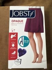 Jobst compression socks 20-30 OPAQUE Black Small Knee High CLOSE TOE