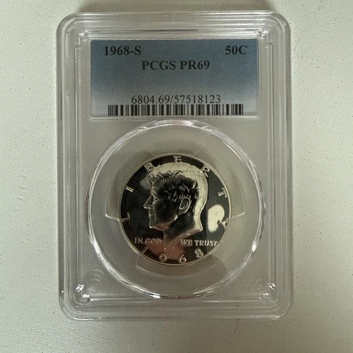 1968-S Kennedy Proof Half Dollar - PCGS PR69 - FREE SHIPPING