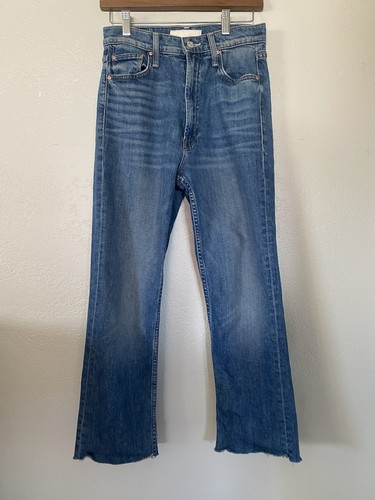 MOTHER Superior High Waisted Rider Skimp Sz 27 Cowboys Don't Cry Wash Blue