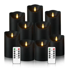 Flameless Candles with Remote, Battery Operated Flickering Flameless Candles,...