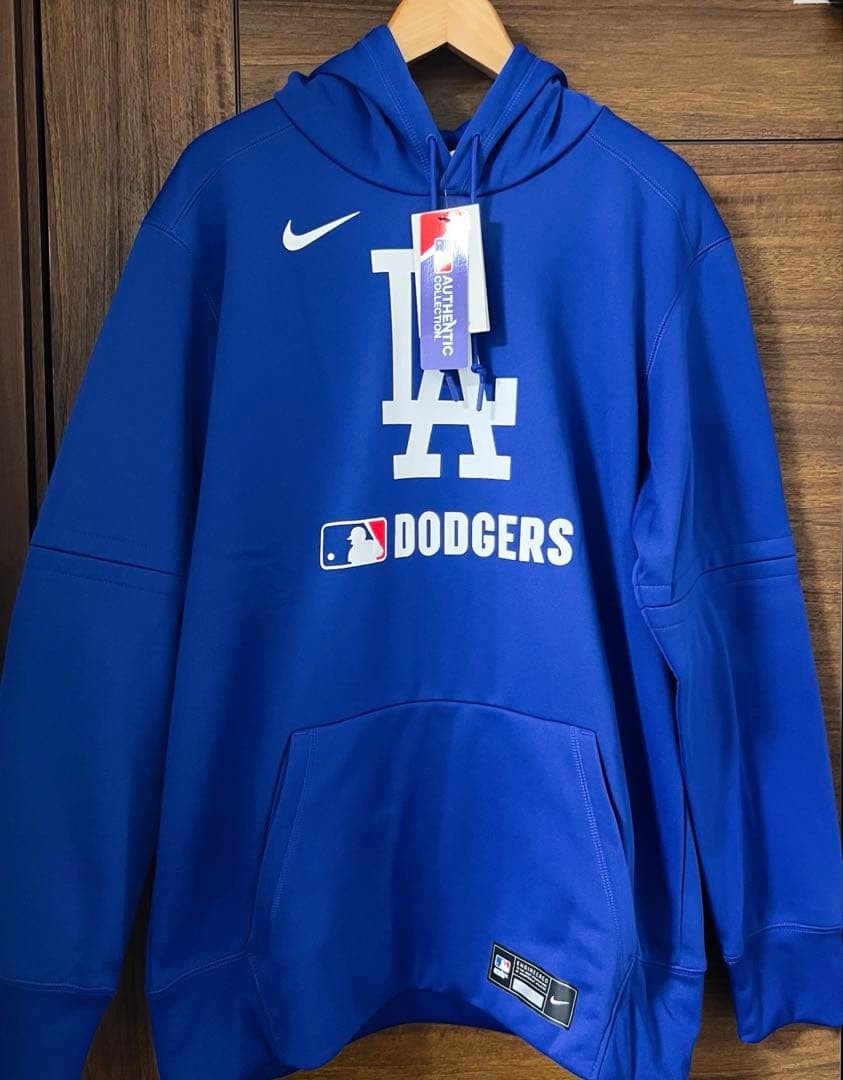 Nike Los Angeles Dodgers Hoodie Sweatshirt Navy Size L Unused with