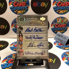 2005 UDC Hall Of Fame Bob Feller Bob Gibson Nolan Ryan Steve Carlton 1/1 Auto