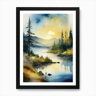 Appalachen, Appalachen gerahmtes Wandbild Poster Leinwanddruck Bild