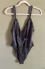 Vintage Victoria Secret Gold Label Floral Teddy