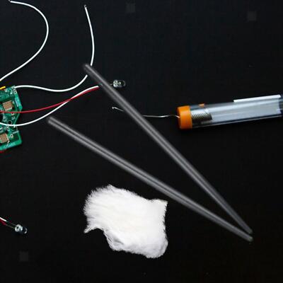 Elektrostatische Reibung Stab Kits Langlebig Physik Gadgets für Klasse Heimlabor