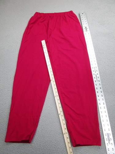 Johnny Was Sweatpants Womens L Pink Magenta Jogger Pants Ladies USA 90s y2k