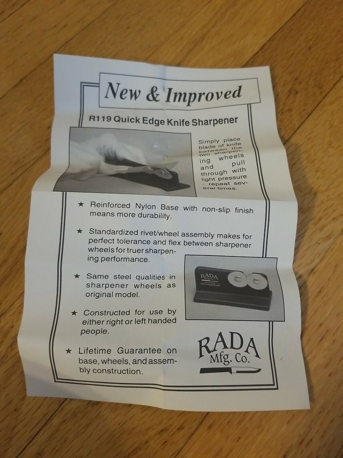 Vintage RADA Knife Scissors Sharpener With Instructions eBay