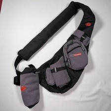 Baby Bandolier Sling Diaper Bag NWT - Gray and Black - Dad Bag