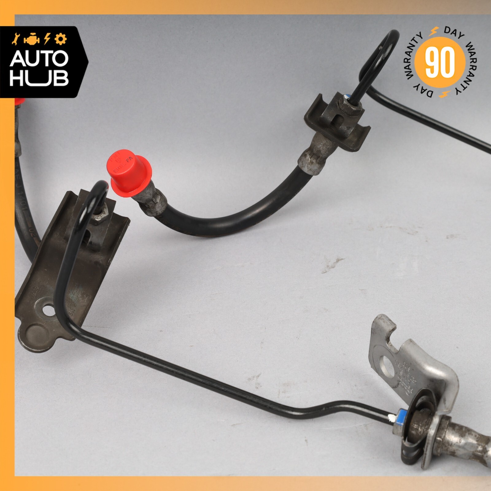 03-13 Bentley Continental GT Rear Left & Right Brake Hose pipe Line Set OEM