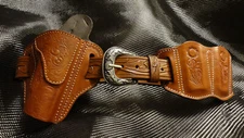1911 hand tooled holster combo