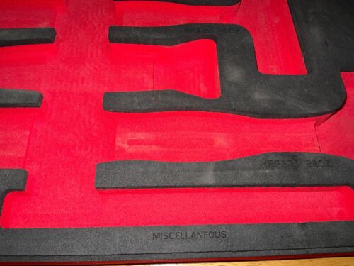 Snap-on Tools NEW RED FOAM ORGANIZER for 3pc Soft Face Hammer Set FMHBFE02BR - Foto 3 di 13