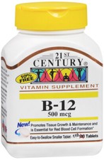 21st Century B12 500mcg Tab 110ct
