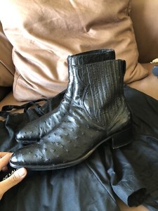 ysl ostrich boots
