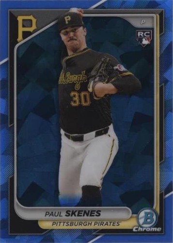 PSA 10 PAUL SKENES AUTO 1st 2023 Bowman Chrome PURPLE REFRACTOR