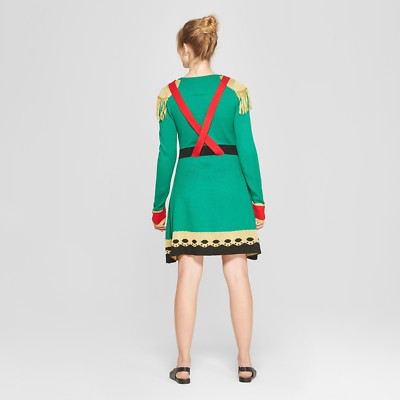white christmas dresses Born Famous Women's Gingerbread Apron Ugly Christmas Sweater Dress –  Biggybargains main image 1