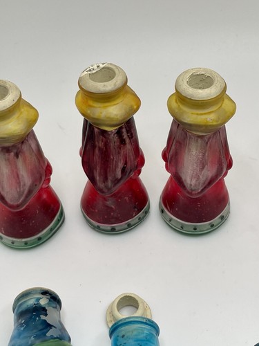 Christmas Tree Light Covers Old World Glass lot 11 handpainted ornaments Vintage - Picture 10 of 11