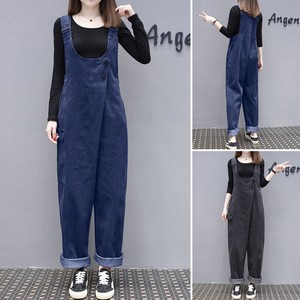 strappy denim jumpsuit