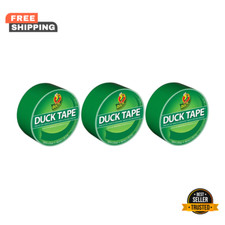 Duck Brand 1304968 Green Duct Tape 1.88" x 20 yd   3 Rolls   Multi-Purpose Use