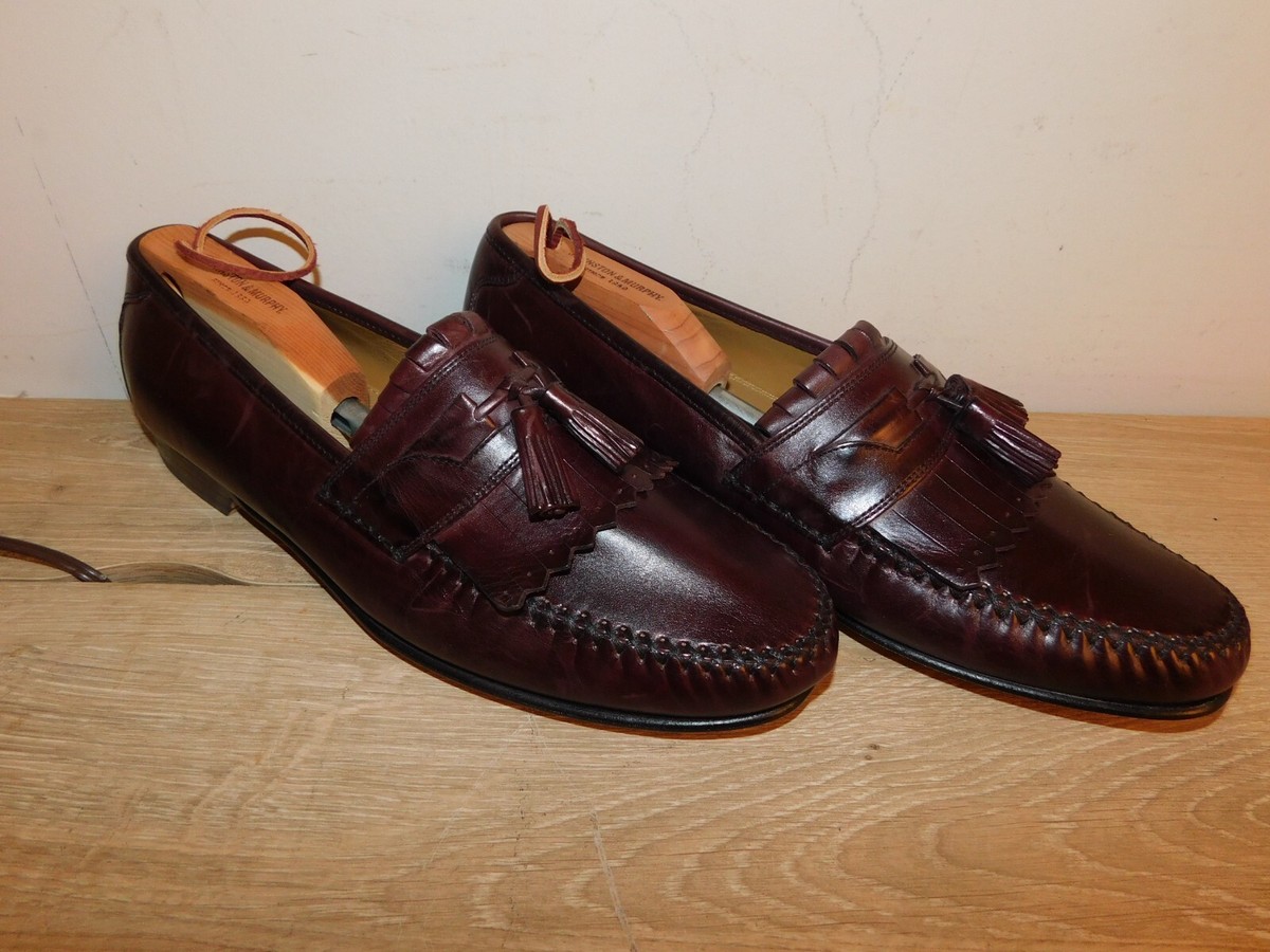 15-0834 JOHNSTON MURPHY TASSEL MENS SHOES 11M Reddish/Brown  display picture 3