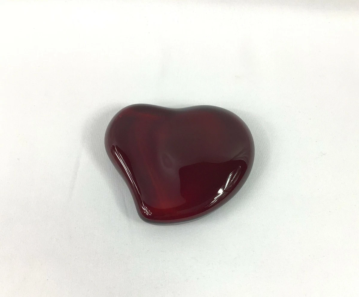Tiffany heart paperweight sale