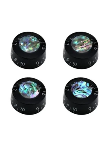 Guitar Knob Set of 4 Abalone Speed Volume Tone Control for Les Paul LP 