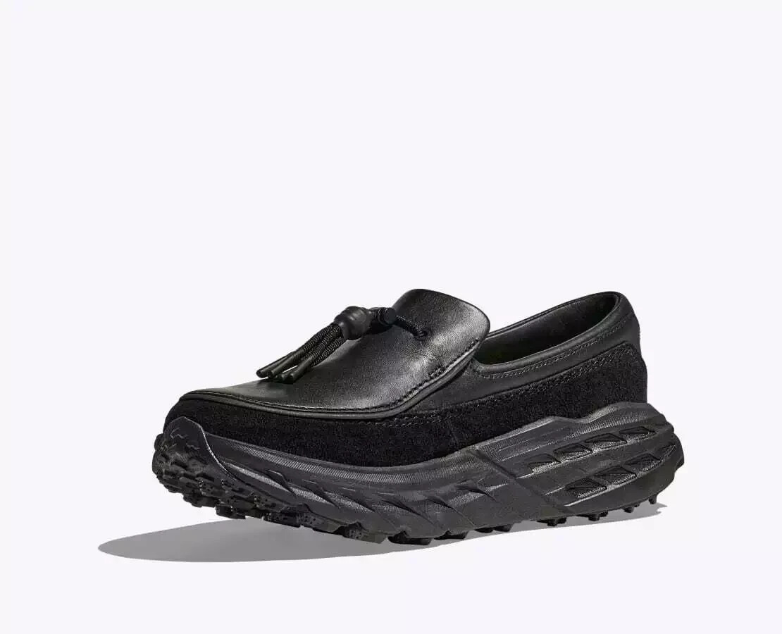 Hoka Speed Loafer Leather Black 1162170-BBLC Men's Size | eBay