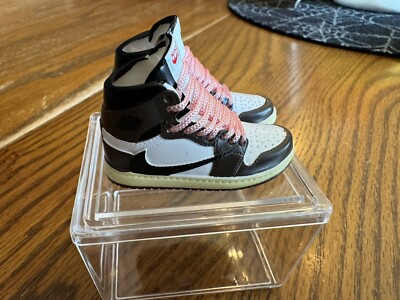 CUSTOM  1/6 Scale  AIR JORDAN Travis Scott 1 OG Shoes FOR ENTERBAY With Case