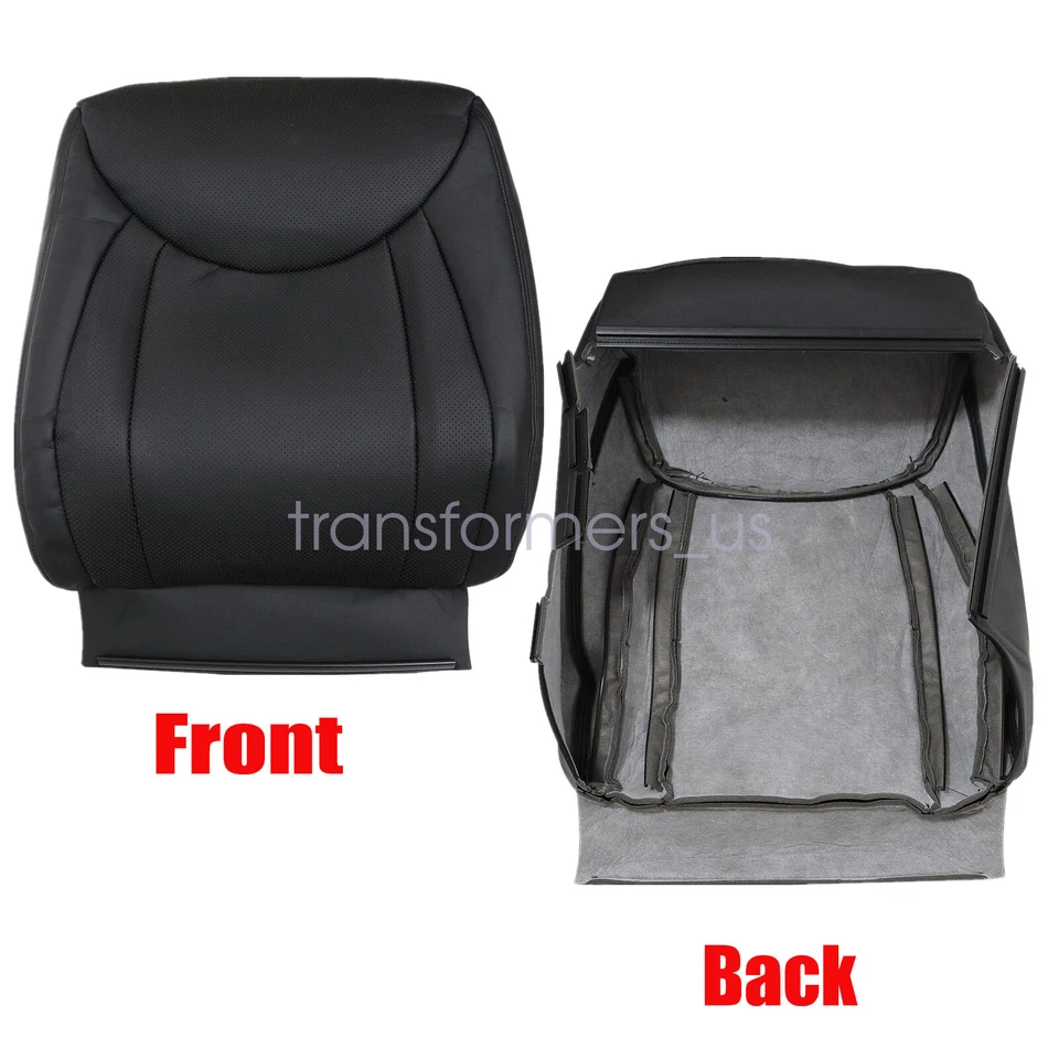 Cubierta de asiento de cuero negra para conductor + pasajero Lexus LS430 2001-2006 Foto 4 de 4