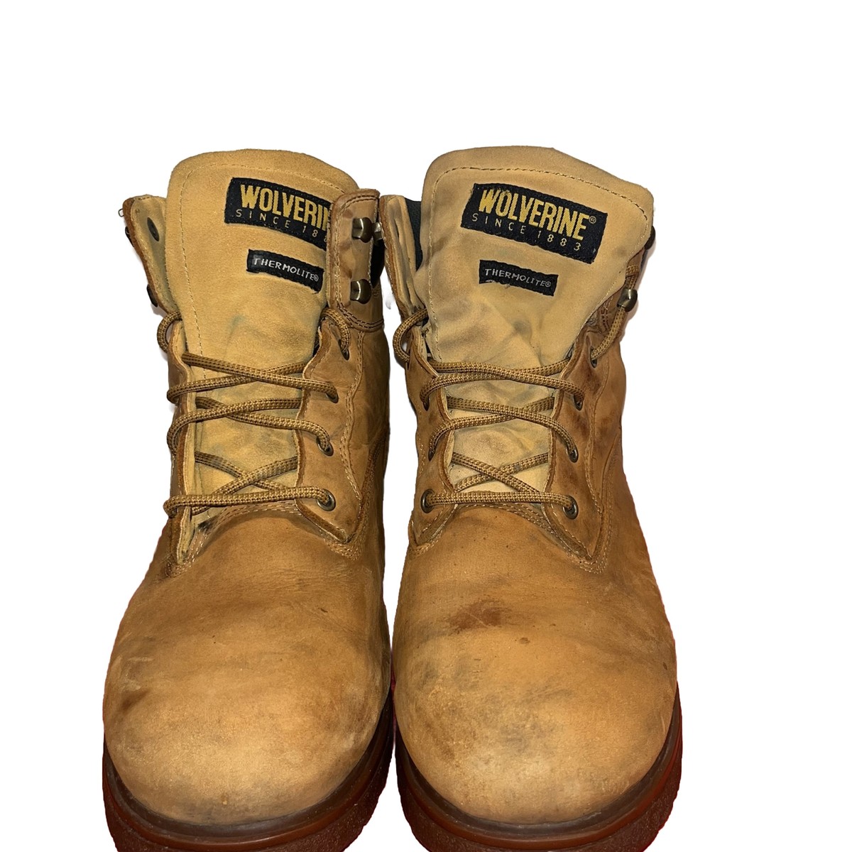 Wolverine Wheat Lace-Up Work Boots - Tan Men Wolverine Trade Wedge Unlined 6 main image 3