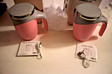 2-PACK AUTOMATIC MAGNETIC STIRRING CUP DTM-630 PINK
