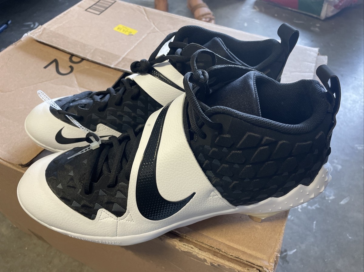 Nike Force Zoom Trout 6 Black Gold Metal Baseball Cleats AT3464-006 Men\'s Size 8 Nike Force Zoom Trout 6 Mens Baseball Cleats Size 15 Metal  main image 3