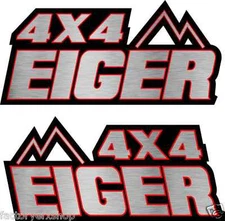 Eiger 400 4x4 Red Gas Tank Graphics Decal Sticker Car ATV Quad plastic ltf400