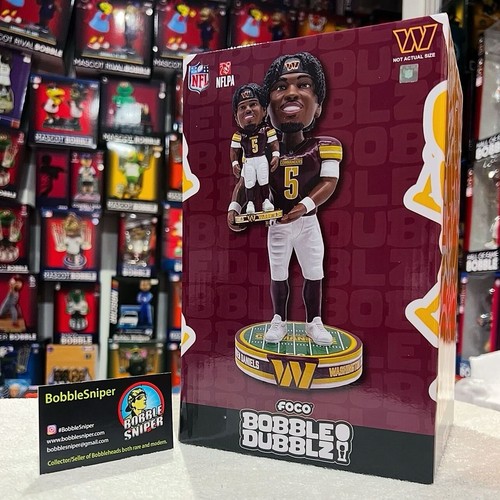 Bobblehead de la NFL Jayden Daniels Washington Commanders Redskins "Bobble Dublz" - Imagen 8 de 9