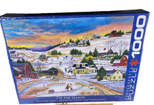 NOS Eurographics 1000 Pc Jigsaw Puzzle T  IS THE SEASON Patricia Bourque 19 x 26"