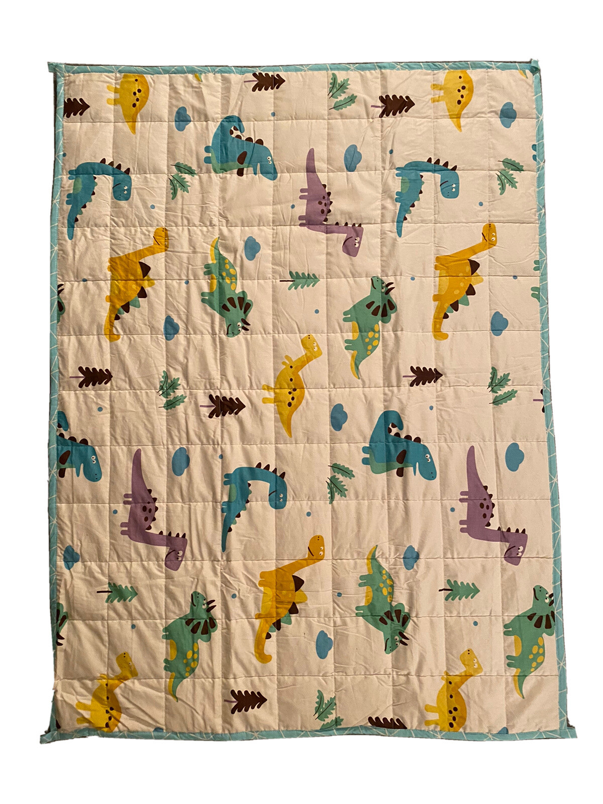 HISEEME WEIGHTED BLANKET FOR KIDS 5 LBS 36” X 48” CUTE DINO PRINT