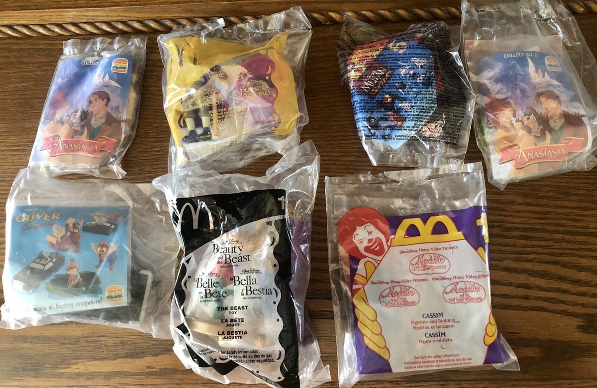 Vintage Disney McDonalds Happy Meal & Burger King Toys - Lot of 7