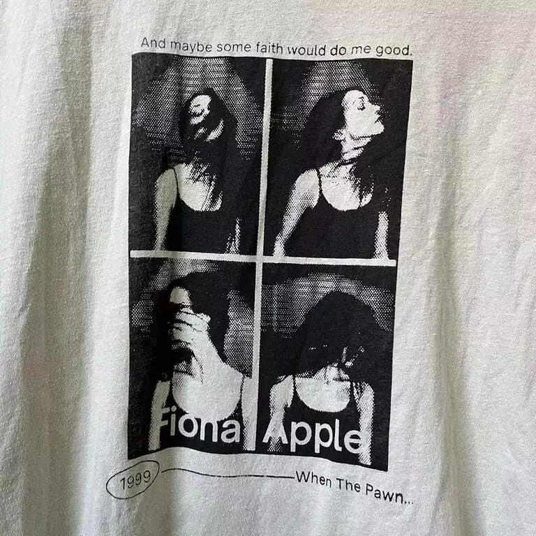 Fiona Apple Shirt, 1999 When The Pawn Fiona Apple White T-shirt S-5XL