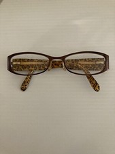 Bebe Eyeglasses Frame Peekaboo Tigress 53-18-135  Hinge Brown