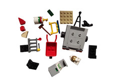 Lego Zubehör Steine Reste City Anhänger Schubkarre