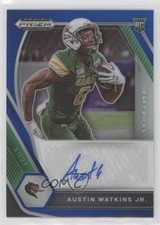 2021 Panini Prizm Draft Picks Blue 19/149 Austin Watkins Jr #DPA-AWA Auto 0c2