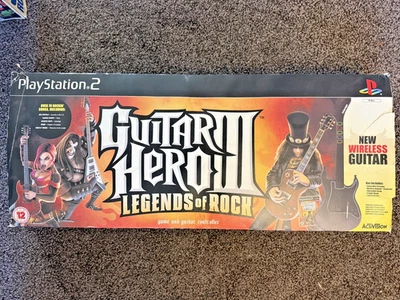 Guitar Hero 3 Legends of Rock Guitar, Dongle, Game, PS2 Boxed SEALED - Image 1 of 4