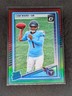 Cameron Ward 2025 Panini Rated Rookie #350 Optic Preview Red & Green Titans