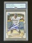 2025 Bowman Chrome Konnor Griffin /350 Wave Refractor GEM MINT PSA 10 Auto #86