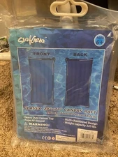 Surf Gear Classic 29" x 72" Canvas Raft Huge Blue and Light Blue New in Bag