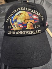 Black USA 250th Anniversary 1776-2026 Bald Ea...